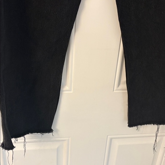 Reformation Black Cynthia High Rise Straight Jeans size 30 PETITE - Picture 7 of 7